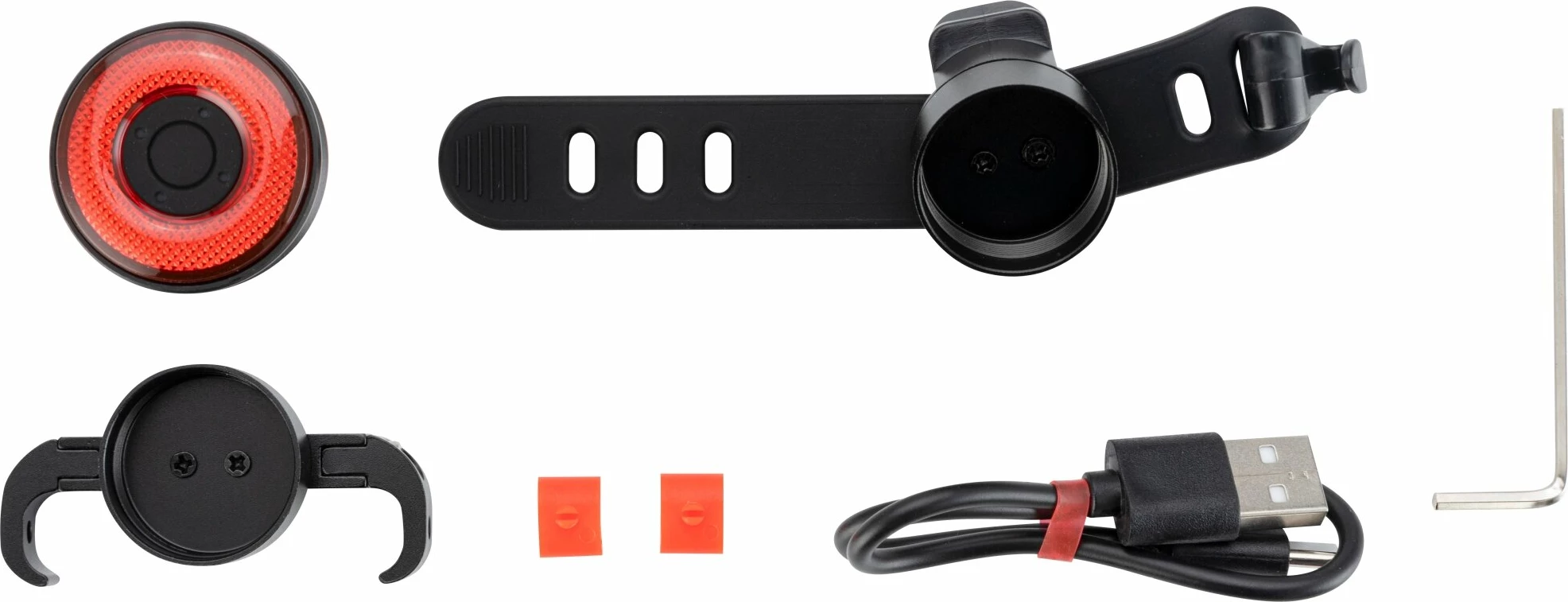 Dritë e pasme biçiklete Rockbros Q5 me sistem inteligjent ndalese, e zezë