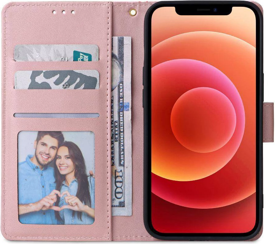 Mbështjellës flip wallet HAVANA Fancy Diary Marble për Samsung Galaxy A23, me rrip magnetik, me xhepa për karta, vjollcë