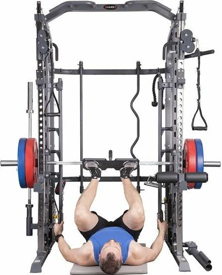 Pllakë leg press HMS UWN070, për Smith machine CYKLOP 2, çelik, 40 x 50 x 14 cm