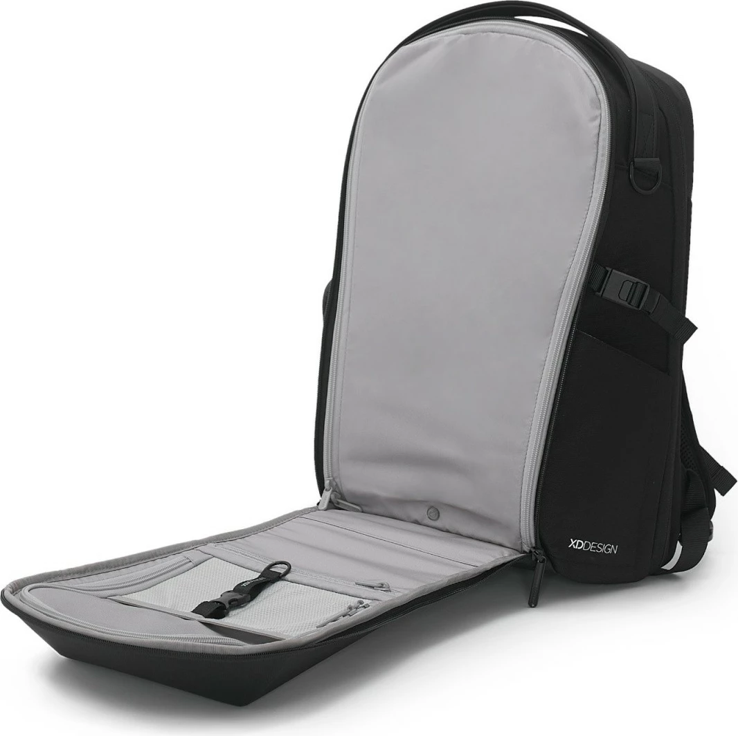 Çantë shpine XD DESIGN Bizz Backpack P705.931, 18-25L, për laptop 16", e zezë