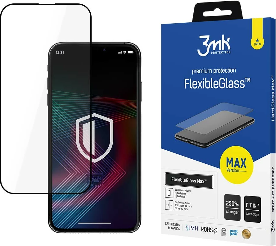 Xham mbrojtës hibrid 3mk FlexibleGlass Max për iPhone 14 Plus