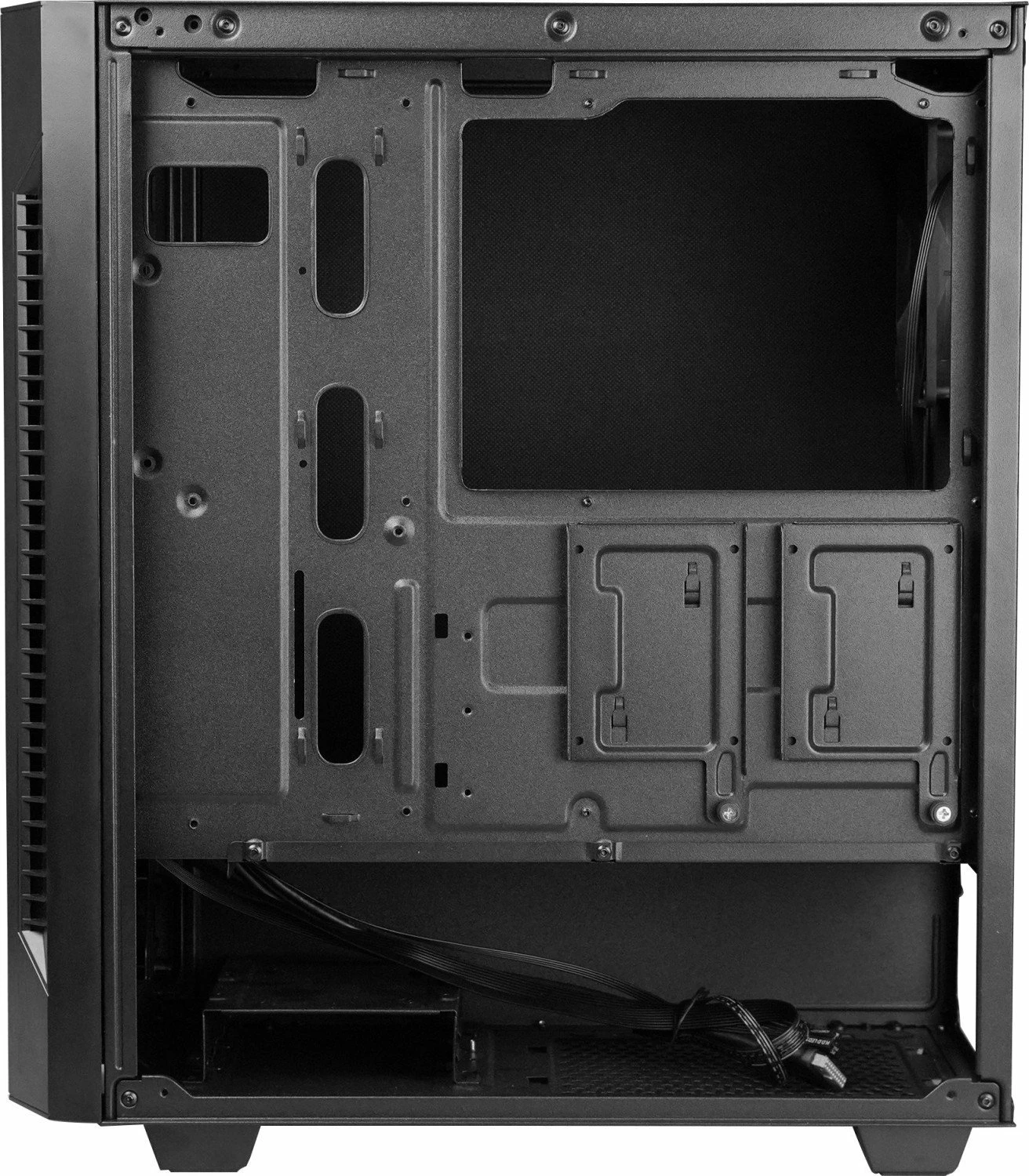 Kasë Chieftec Elox AS-01B-OP Midi Tower ATX/Micro-ATX/Mini-ITX, pa furnizues rryme, e zezë