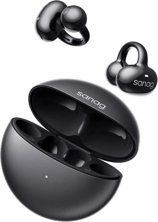 Kufje wireless Sanag S6S, TWS, ANC, Bluetooth 5.3, të zeza