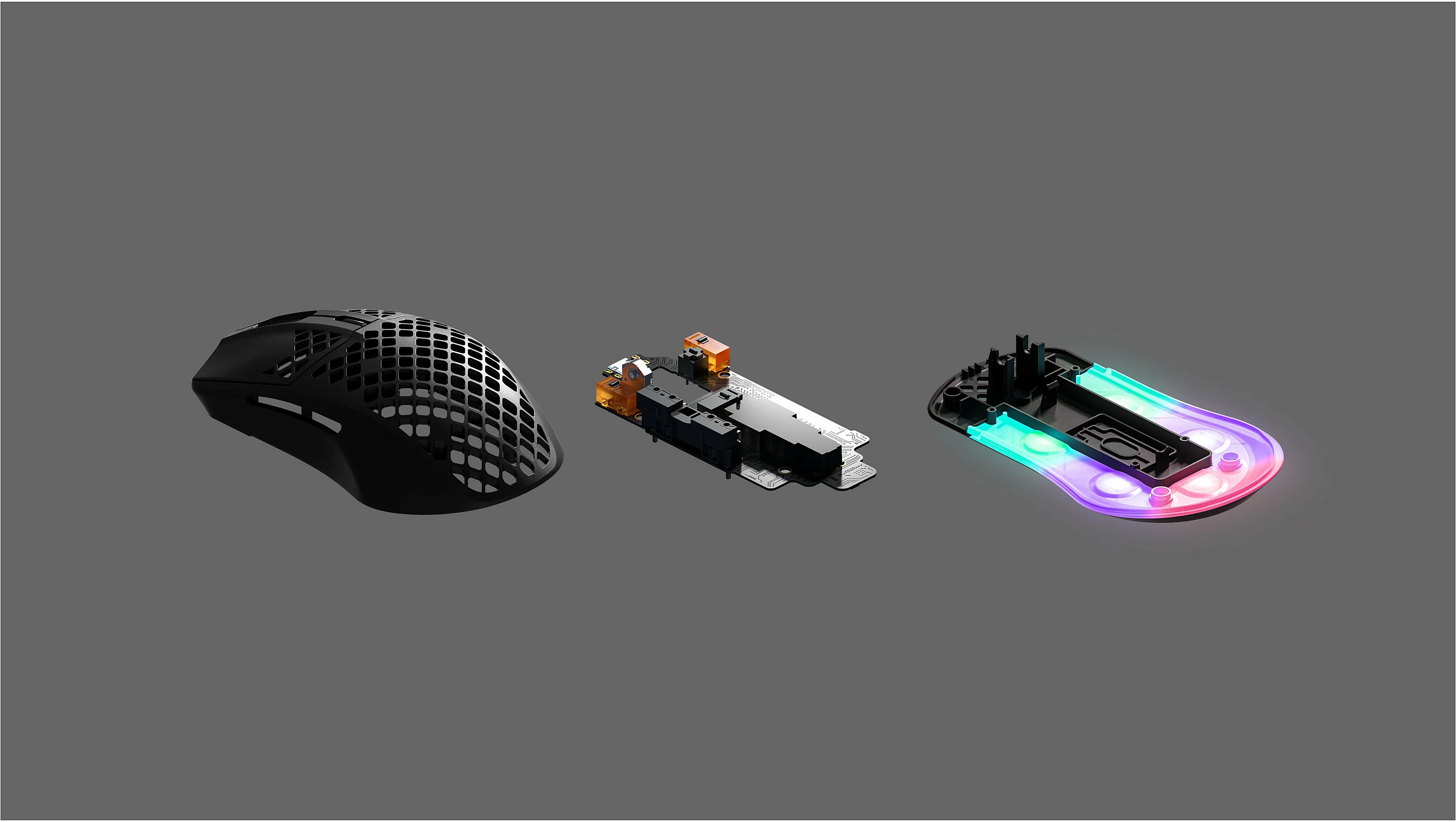 Maus gaming SteelSeries Aerox 3 Onyx 2022, 8500 DPI, RGB, IP54, i zi