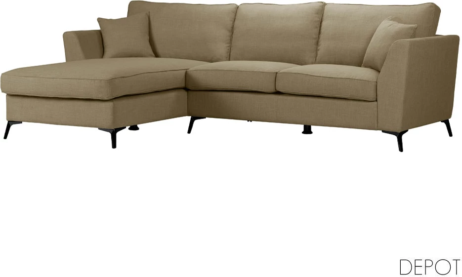 Këndare BOEL, e majtë, bezhë MEMORY 02, 280x170x92