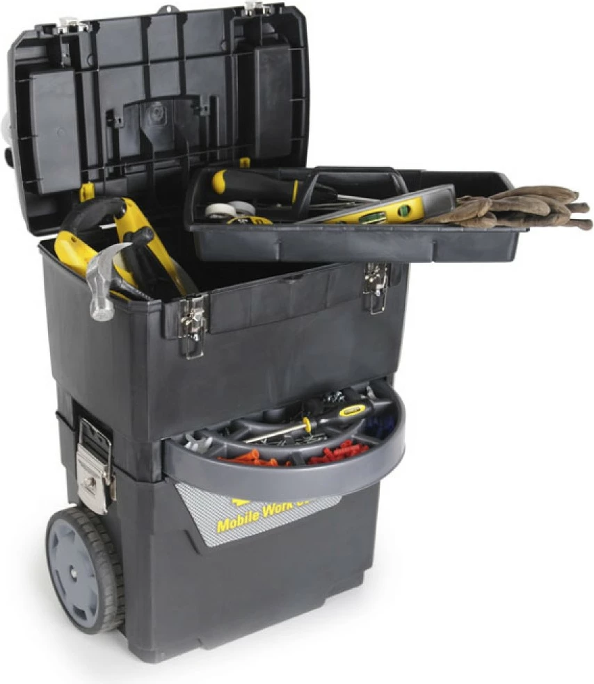 Kuti veglash me rrota Stanley Mobile Work Center 1-93-968 48x63x29 cm, e zezë