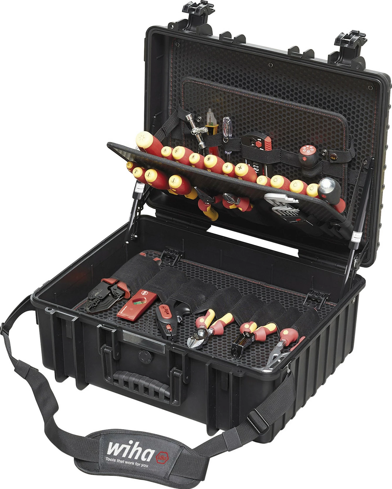 Set veglash Wiha Competence XL, 83 copë, 1/4" bit-holder, kasë e zezë