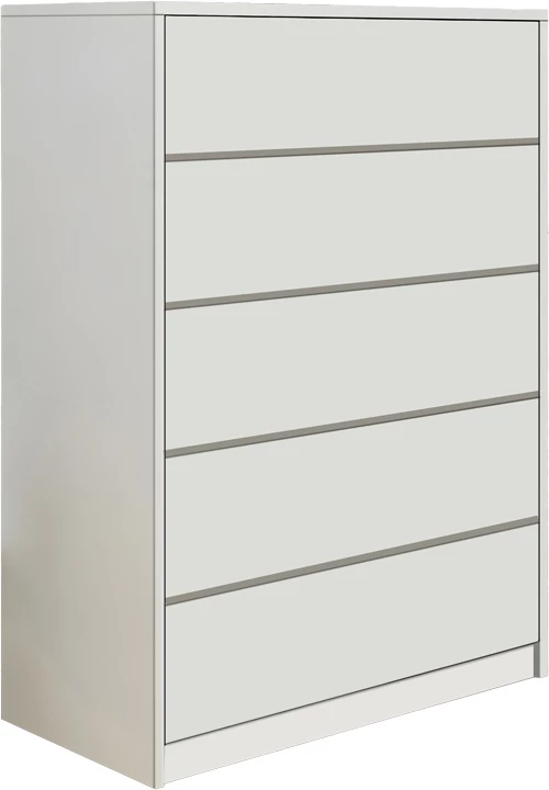 Komodë mdf me sirtarë, ngjyrë e bardhë, 80x40x109cm