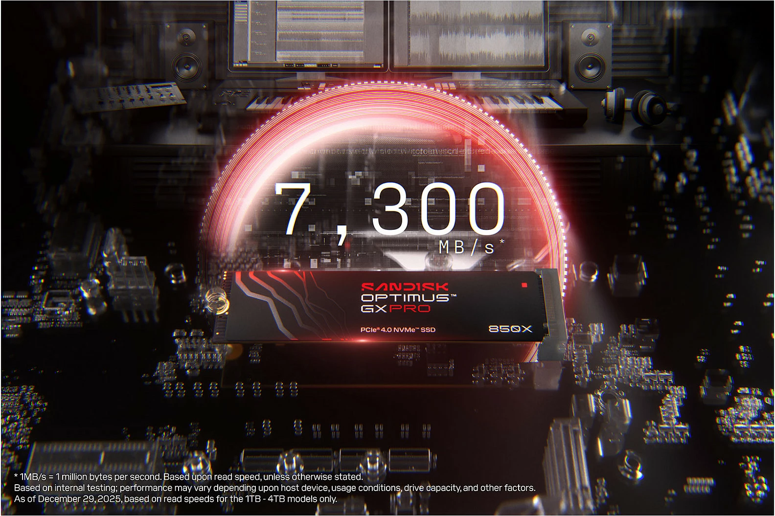 SSD M.2 Sandisk Optimus GX PRO 850X, NVMe PCIe 4.0, 8TB, e zezë