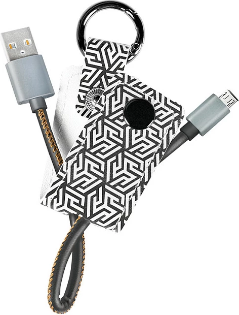 Kabllo USB LogiLink USB 2.0, USB-A në Micro-USB, 0.22m, bardhë/zi