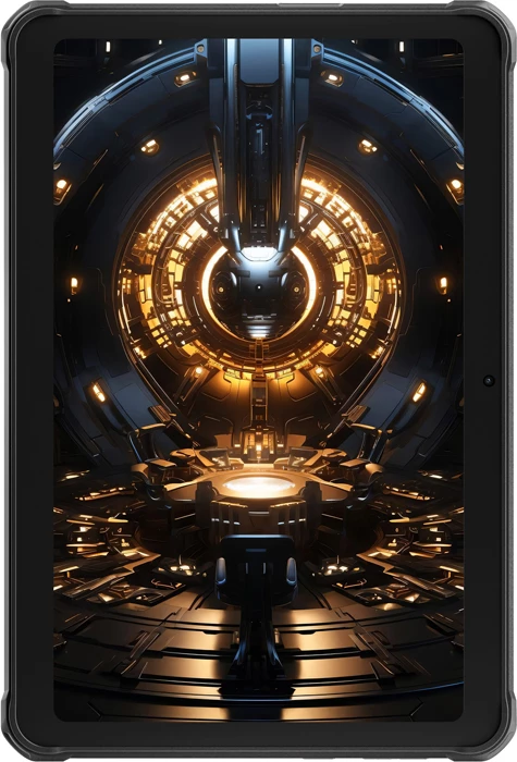 tablet HOTWAV TAB R8 10.1\" HD+ 4GB RAM/128GB 4G LTE Dual SIM Android 14 10800mAh IP68/IP69K MIL-STD-810H, i zi, set me mbështjellës mbrojtës