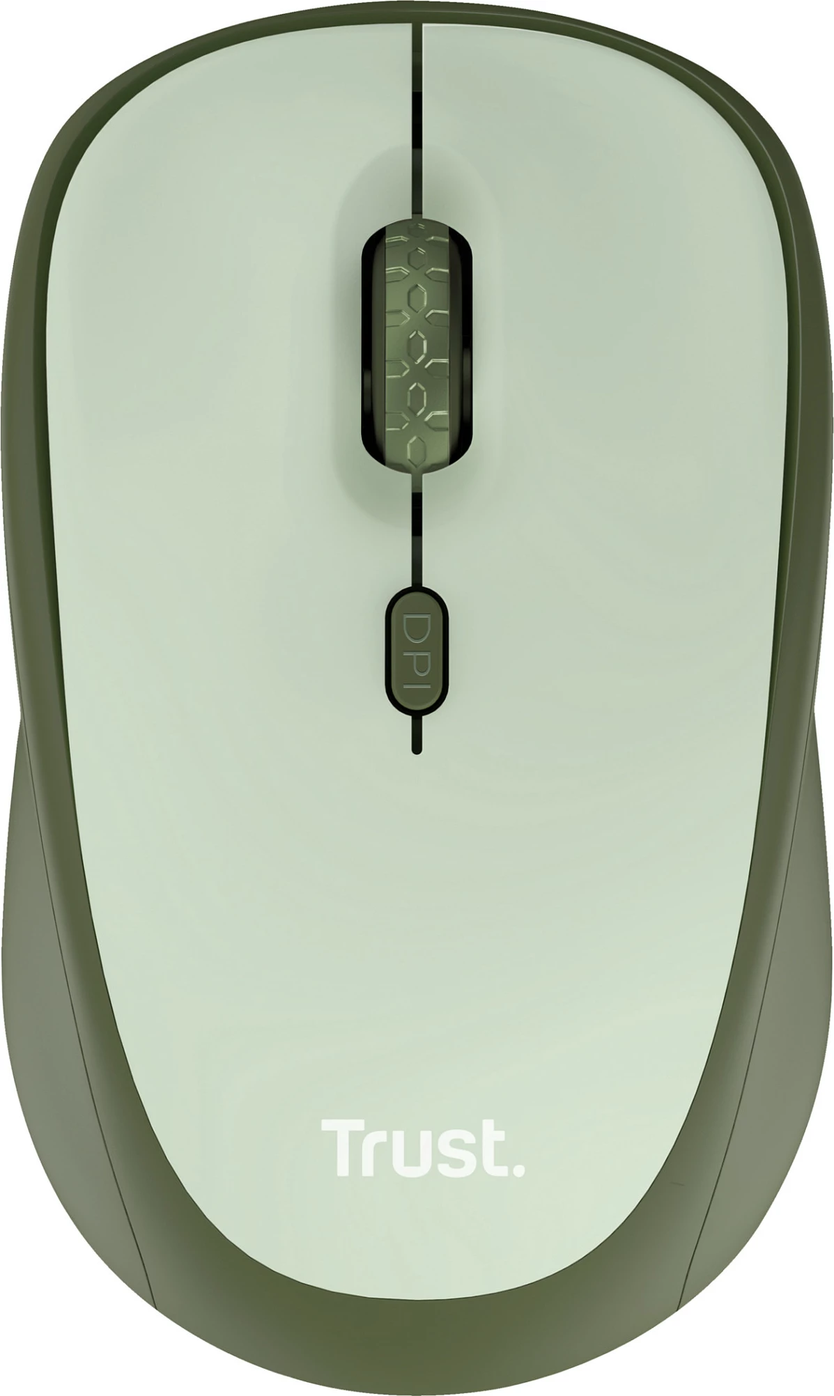 Maus Trust Yvi+, wireless RF 2.4GHz, 1600 DPI, i zi/jeshil