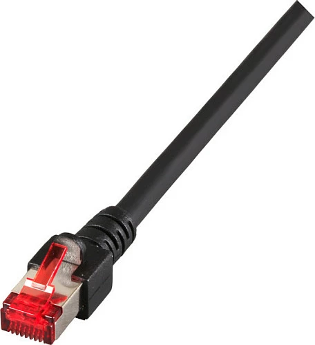 Kabllo rrjeti EFB Elektronik RJ45 Patch Cat6 S/FTP LSZH 0.5m, e zezë
