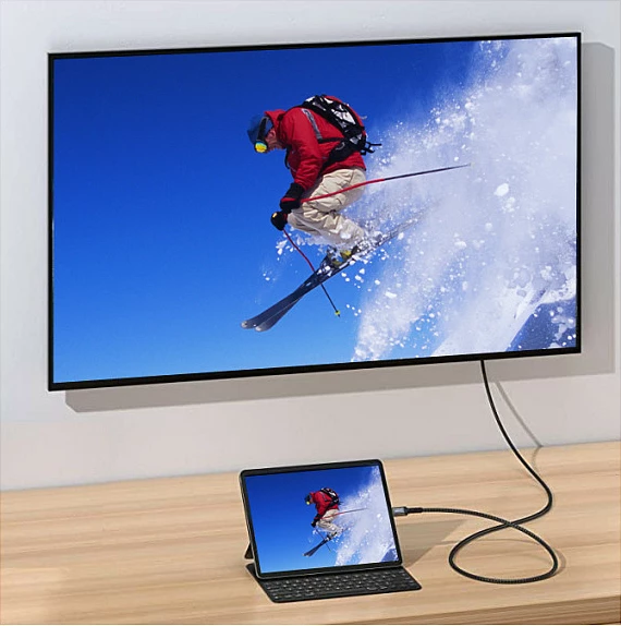 Kabllo USB-C në DisplayPort EQUIP 1m, 4K/60Hz, gri
