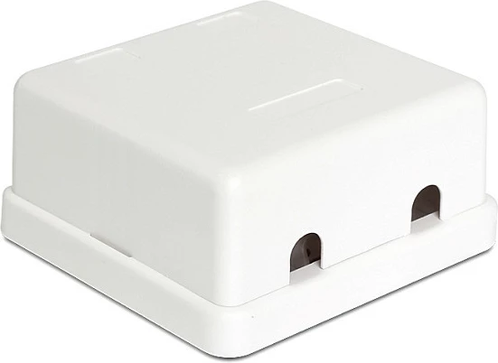 Kuti montimi DeLOCK 86207 për 2x Keystone, 61.5 x 59 x 28.5 mm, e bardhë