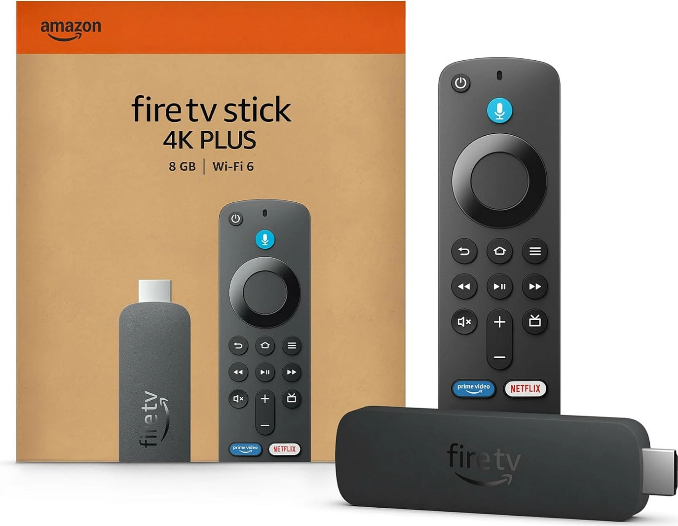 Media player Amazon Fire TV Stick 4K Plus, 8GB, Wi‑Fi 6, 4K UHD, i zi