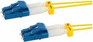 Kabllo patch fiber optike LogiLink OS2 LC-LC duplex, 3 m, super slim, e verdhë