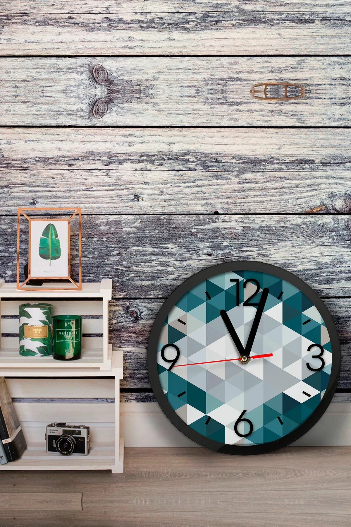 Orë dekorative MDF, shumëngjyrëshe, Wallity, Artavessa3Dclock15