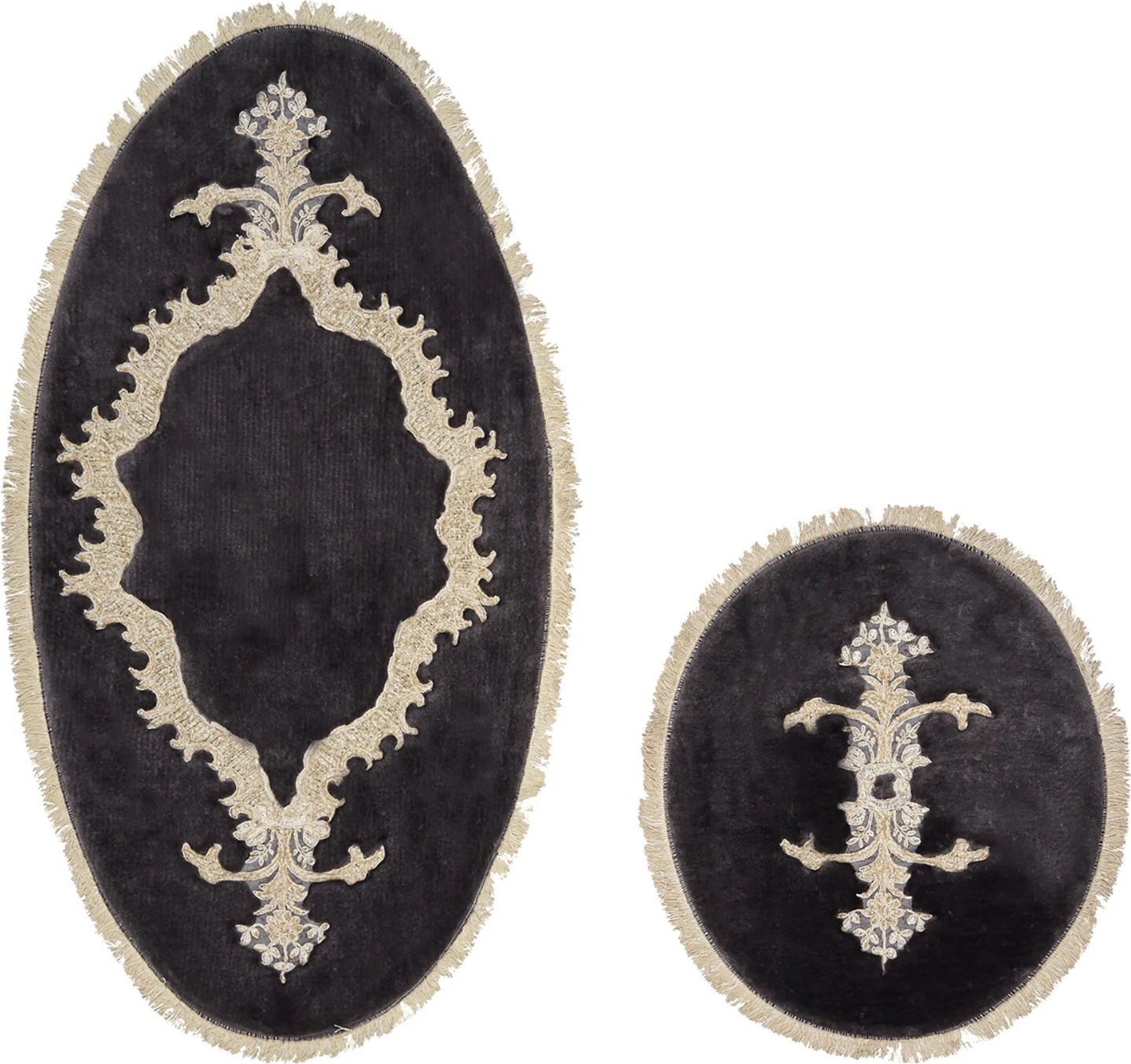 Set tapetash për banjo (2 copë), Mijölnir, Alne4655, ngjyrë antracit