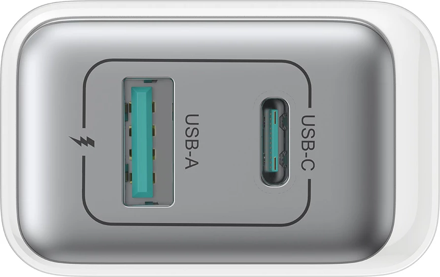 Karikues muri Joyroom JR-TCF15 30W USB-C/USB-A me 2 porta, prizë EU, i bardhë