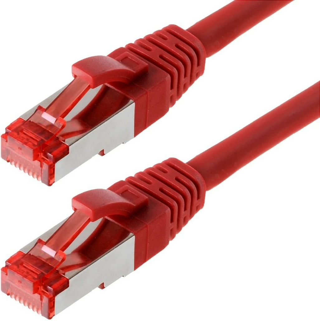 Kabllo rrjeti Helos Patchkabel Cat6, 0.5 m, e kuqe