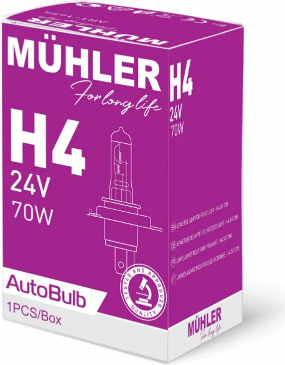 Lampa H4 24v 70w Kuti Muhler