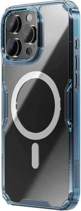 Mbështjellës Nillkin Nature TPU Pro Magnetic për iPhone 16 Pro, blu