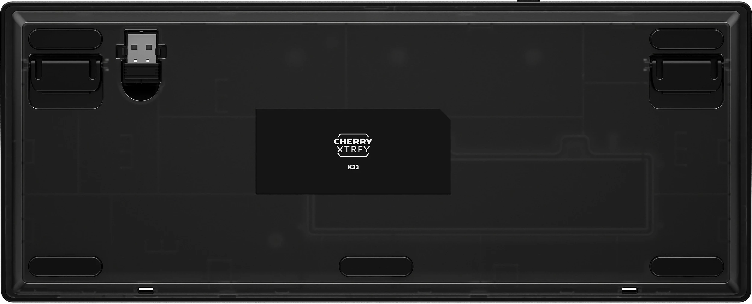 Tastierë wireless Cherry K33 Compact FS, 75%, RGB, AZERTY FR, e zezë