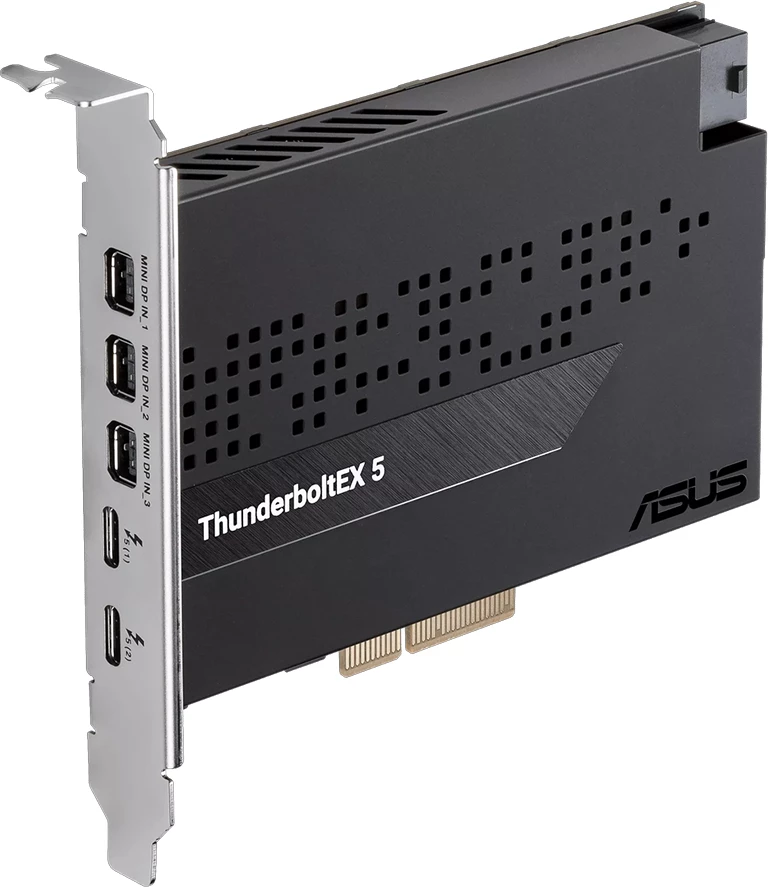 Kartë zgjerimi ASUS ThunderboltEX 5, PCIe 4.0 x4, 2x Thunderbolt 5 USB-C, DisplayPort 2.1