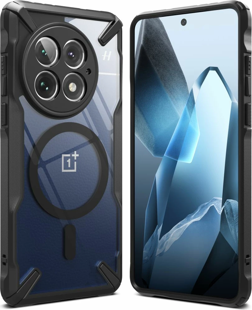 Mbështjellës Ringke Fusion X MagSafe për OnePlus 13, i zi
