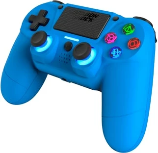 Kontrollor wireless DRAGONSHOCK MIZAR për PS4/PC/Mobile, Bluetooth, me dridhje, blu