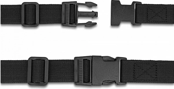 Rrip për valixhe DeLOCK, 1.5 m, 25 mm, 2 copë, i zi