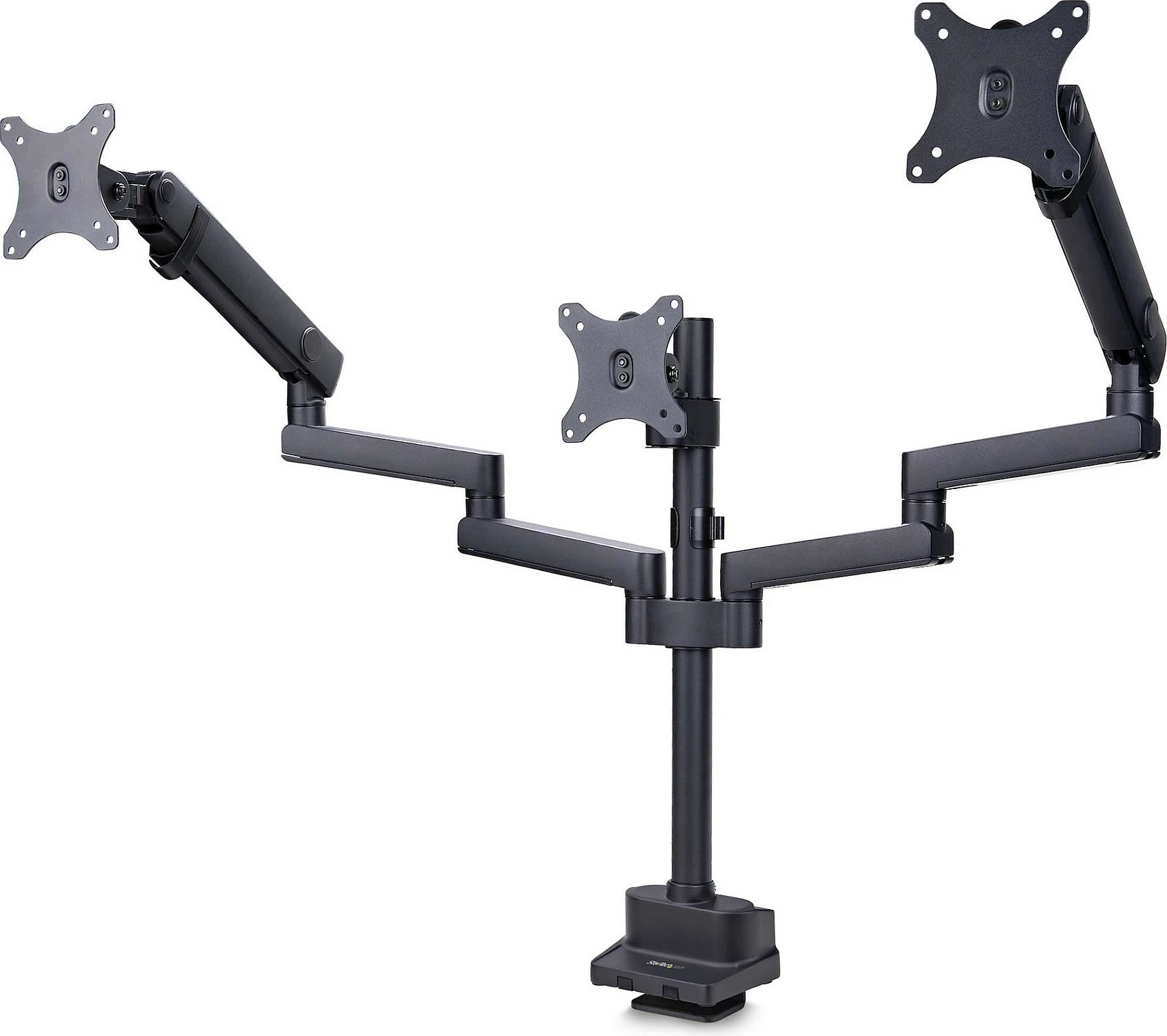 Mbajtëse tavoline për 3 monitorë StarTech, deri 27", VESA 75x75/100x100, clamp/grommet, e zezë