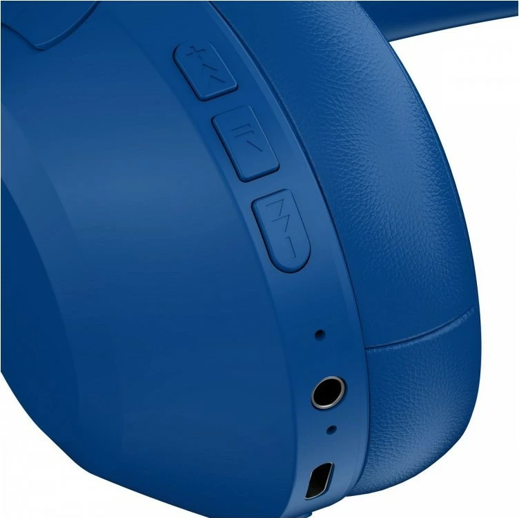 Kufje pa tela over-ear, Defender FreeMotion B490, Bluetooth 5.3, 14 orë bateri, mikrofon, USB-C/AUX, blu