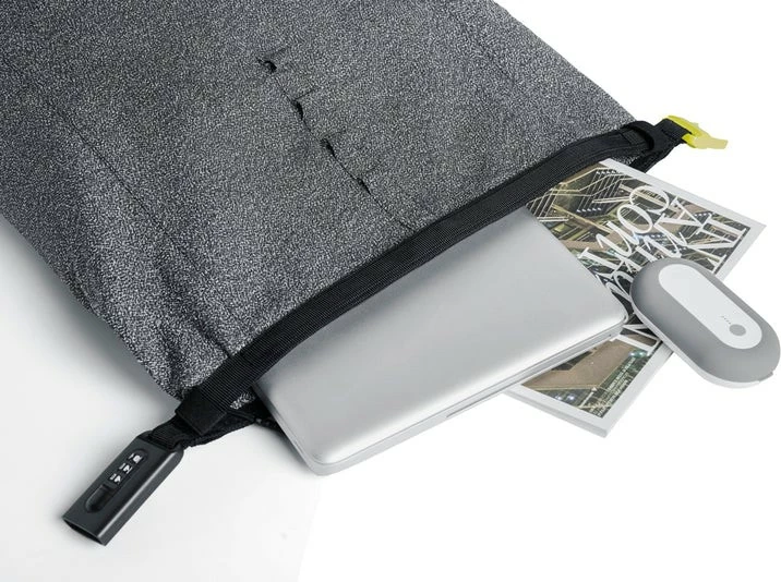 Çantë shpine, XD DESIGN, p705.642, 27L, për laptop 15.6 inç, prerje-rezistente me xhepë RFID, gri