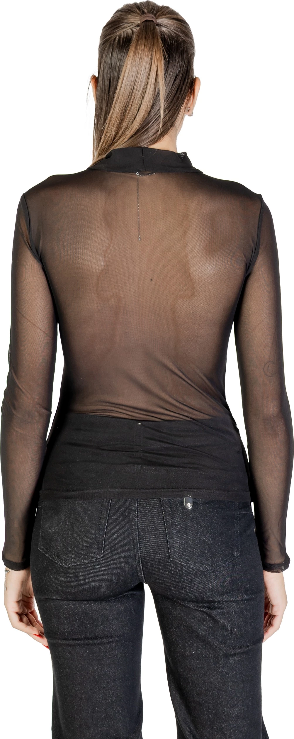 Bluzë Only Onlerica Life Mesh L/S Top JRS 15141298 për femra, e zezë [Madhësia: M]