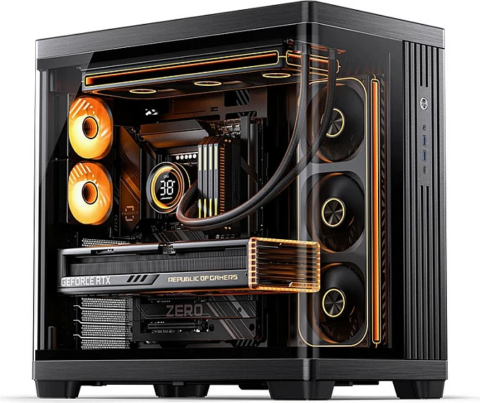 Kasë Jonsbo TK-4, Midi-Tower, ATX, Tempered Glass, e zezë