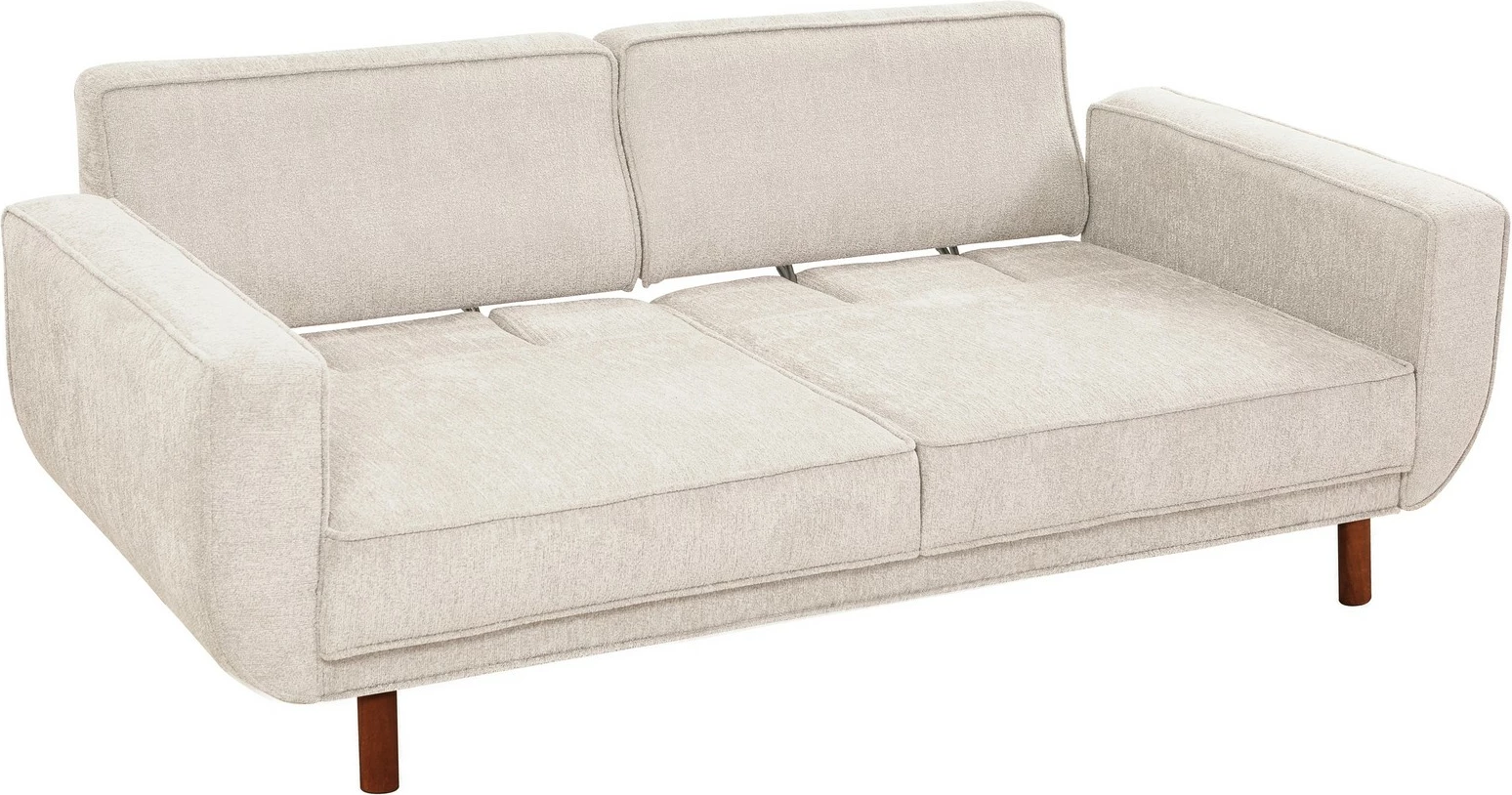 Set divan-krevat Larus Wood, ngjyrë arre dhe krem
