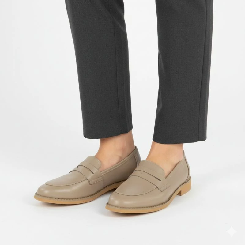 Këpucë loafers femra Jezzi SFY25128, bezhë