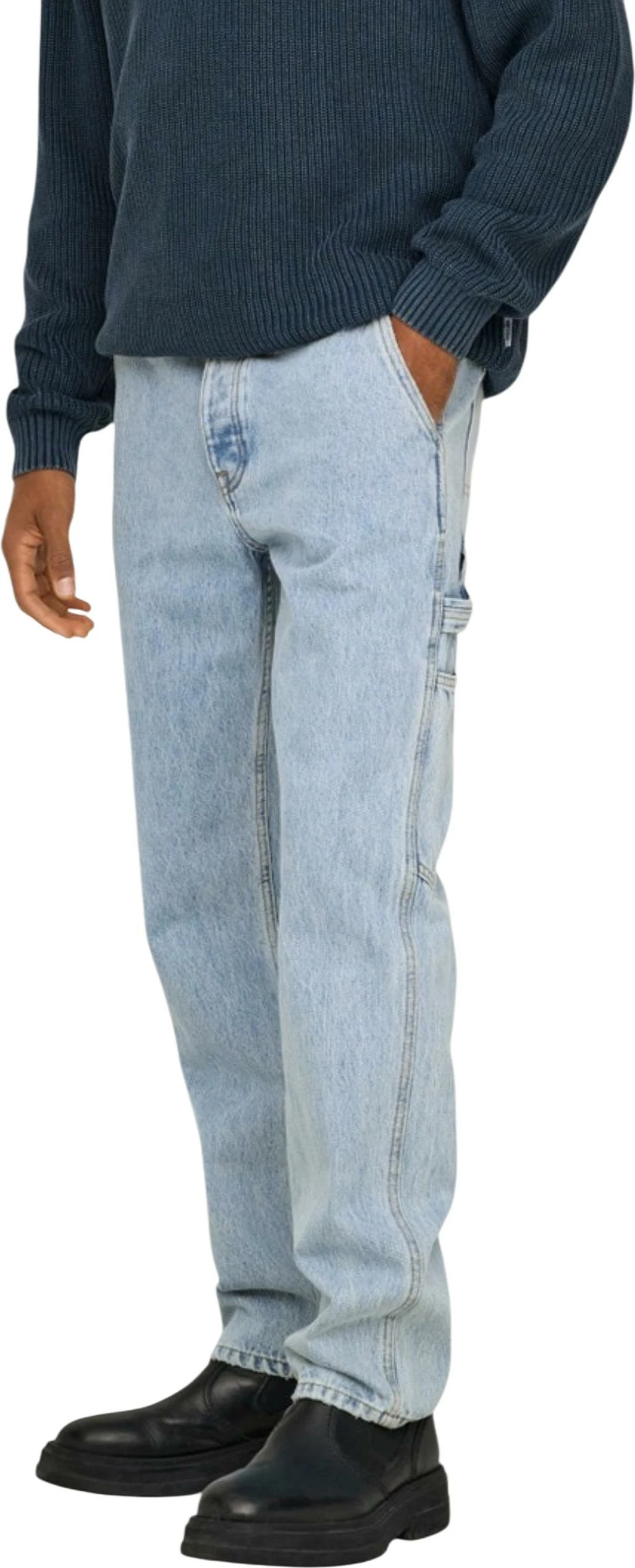Xhinse për meshkuj Only & Sons ONSEDGE STRAIGHT CAR LB 1087TAI DNM NOOS 22031087, blu denim