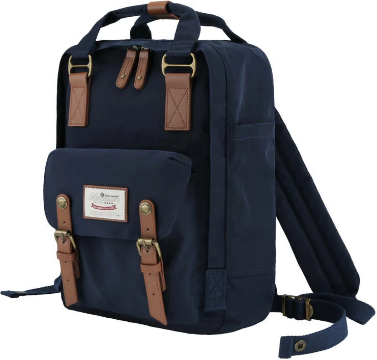 Çantë shpine Himawari 188L për laptop 14", najlon, blu e errët