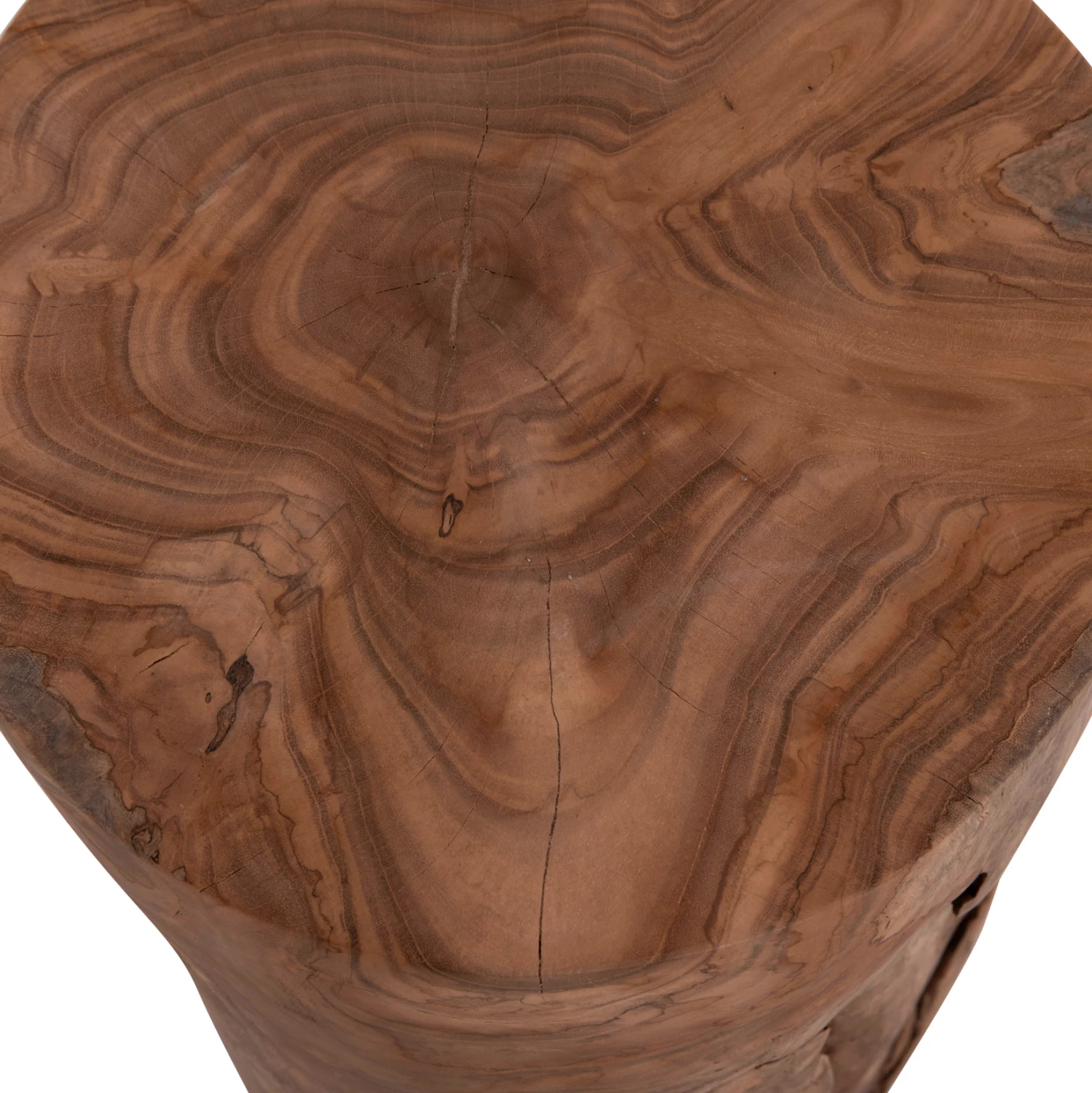 Tavolinë ndihmëse/ulëse TRONCO, dru tik, ngjyrë natyrale, FH9374.21, 30x45cm