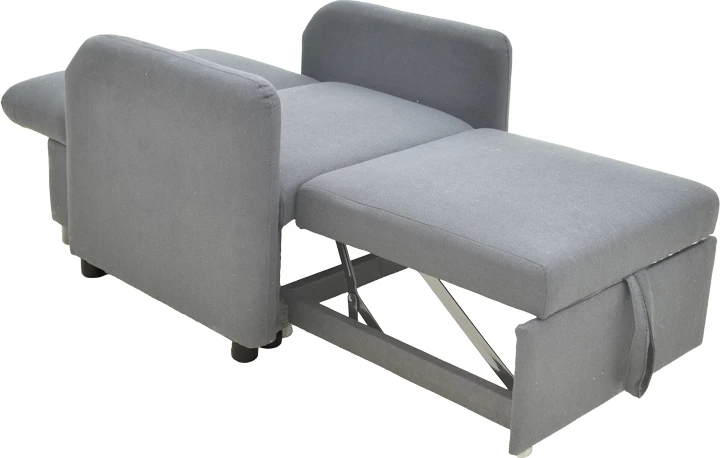 Fotel-krevat Flexa, material stof, ngjyrë gri, 85x92x84cm