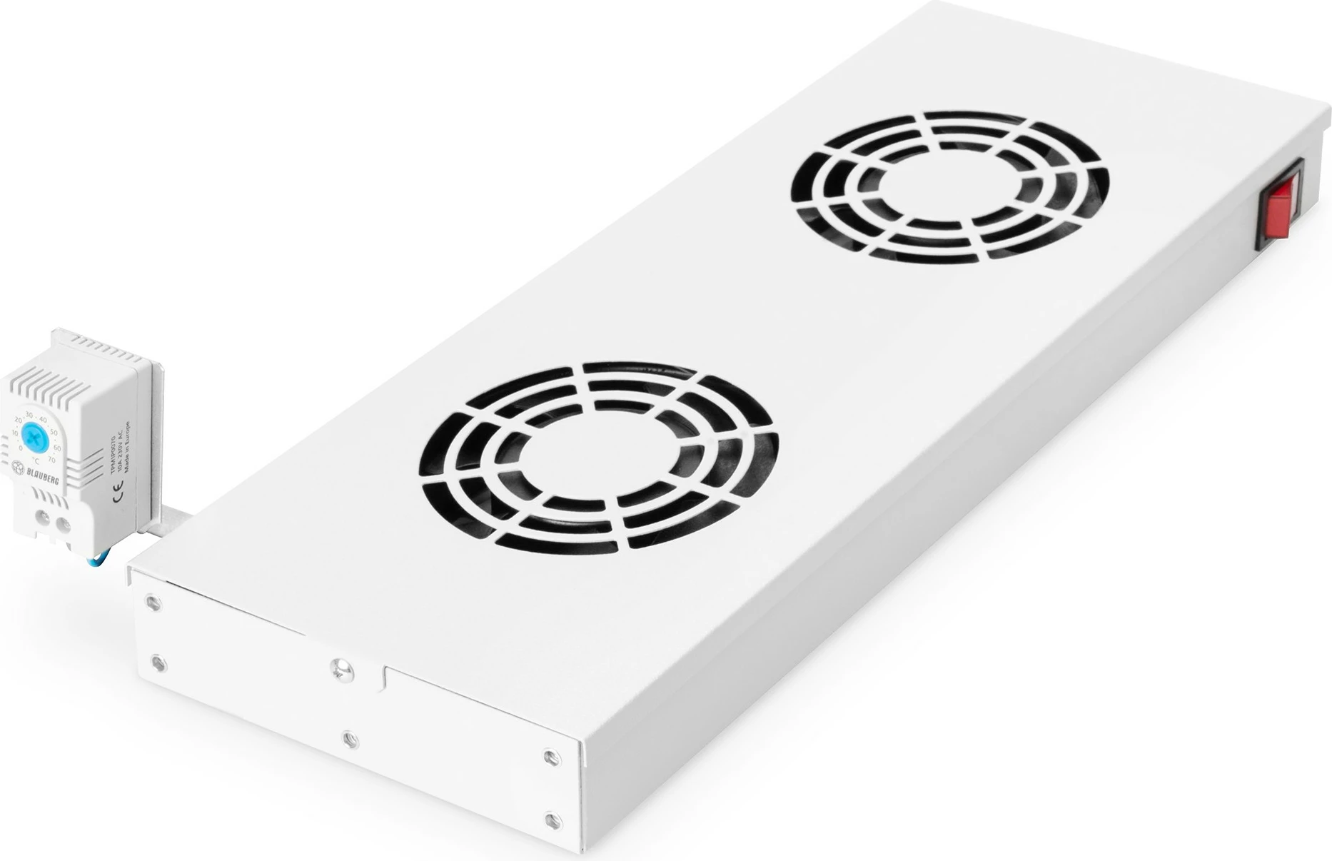 Njësi ventilimi Digitus për kasë rrjeti 19", 2 ventilatorë, gri