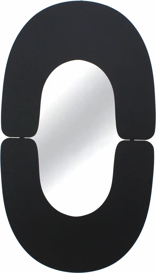 Pasqyrë Arches, metal i zi mat, 54x1.5x95cm