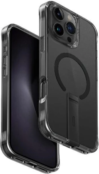 Mbështjellës UNIQ Eleva me këmbë Vertica për iPhone 16 Pro Max, e zezë