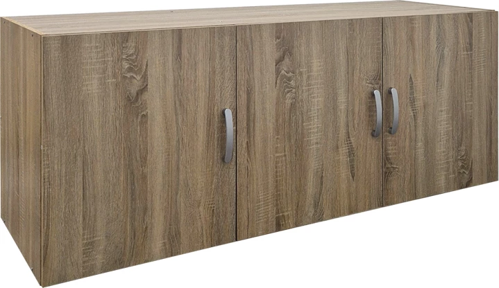 Njësi e sipërme për garderobë Alvia, tre dyer, ngjyrë sonoma, 150x51x60cm