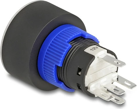 Taster DeLOCK 22 mm, 230 V / 3 A, me LED të bardhë