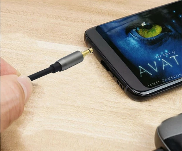 Kabllo zgjatëse AUX Helos PREMIUM 3.5mm (Male-Female), 0.5m, e zezë