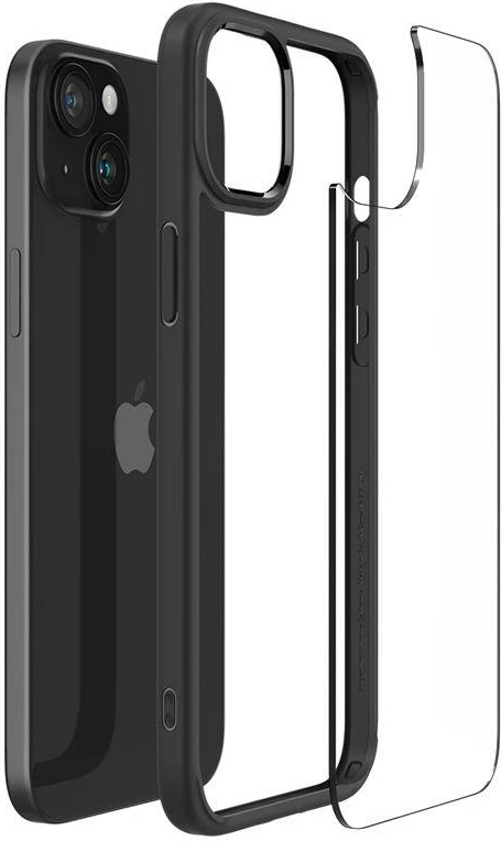 Mbështjellës Spigen Ultra Hybrid për iPhone 15 Plus, Matte Black